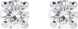 14K White Gold 1/3 CTW Lab-Grown Diamond Earrings