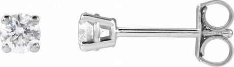 14K White Gold 1/4 CTW Lab-Grown Diamond Earrings