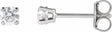 14K White Gold 1/4 CTW Lab-Grown Diamond Earrings