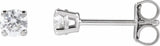 14K White Gold 1/4 CTW Lab-Grown Diamond Earrings
