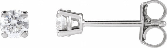 14K White Gold 1/4 CTW Lab-Grown Diamond Earrings