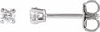 14K White Gold 1/5 CTW Lab-Grown Diamond Earrings