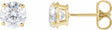 14K Yellow Gold 1 1/2 CTW Lab-Grown Diamond Earrings