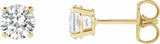 14K Yellow 1 CTW Lab-Grown Diamond Stud Earrings