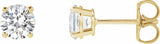 14K Yellow Gold 1 CTW Lab-Grown Diamond Earrings