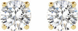 14K Yellow Gold 1 CTW Lab-Grown Diamond Earrings