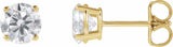 14K Yellow 1 1/4 CTW Lab-Grown Diamond Stud Earrings