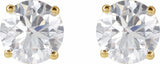 14K Yellow 2 CTW Lab-Grown Diamond Stud Earrings