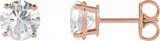 14K Rose 2 CTW Lab-Grown Diamond Earrings