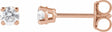 14K Rose 1/4 CTW Lab-Grown Diamond Earrings