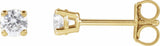 14K Yellow Gold 1/4 CTW Lab-Grown Diamond Earrings