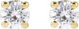 14K Yellow 1/3 CTW Lab-Grown Diamond Stud Earrings