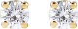 14K Yellow Gold 1/3 CTW Lab-Grown Diamond Earrings