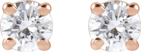 14K Rose 1/3 CTW Lab-Grown Diamond Stud Earrings