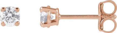 14K Rose 1/3 CTW Lab-Grown Diamond Stud Earrings