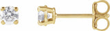 14K Yellow Gold 1/3 CTW Lab-Grown Diamond Earrings