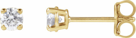 14K Yellow Gold 1/3 CTW Lab-Grown Diamond Earrings