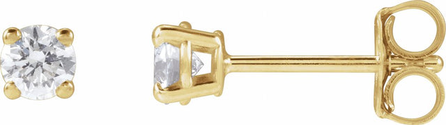 14K Yellow Gold 1/3 CTW Lab-Grown Diamond Earrings
