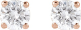 14K Rose Gold 1/2 CTW Lab-Grown Diamond Earrings