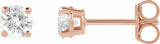 14K Rose Gold 1/2 CTW Lab-Grown Diamond Earrings