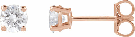 14K Rose Gold 1/2 CTW Lab-Grown Diamond Earrings