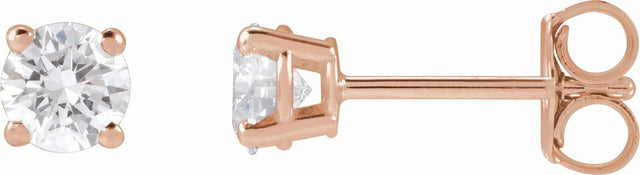 14K Rose Gold 1/2 CTW Lab-Grown Diamond Earrings
