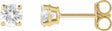 14K Yellow Gold 1/2 CTW Lab-Grown Diamond Earrings