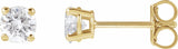 14K Yellow Gold 1/2 CTW Lab-Grown Diamond Earrings