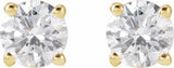 14K Yellow Gold 5/8 CTW Lab-Grown Diamond Stud Earrings