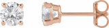 14K Rose 3/4 CTW Lab-Grown Diamond Earrings