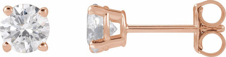 14K Rose Gold 5/8 CTW Lab-Grown Diamond Stud Earrings