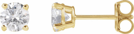 14K Yellow Gold 5/8 CTW Lab-Grown Diamond Stud Earrings
