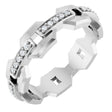 14K White 1/5 CTW Natural Diamond Band