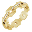 14K Yellow 1/5 CTW Natural Diamond Band