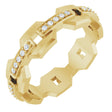 14K Yellow 1/5 CTW Lab-Grown Diamond Band