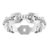 14K White 1/5 CTW Lab-Grown Diamond Band