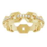 14K Yellow 1/5 CTW Natural Diamond Band