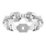 14K White 1/5 CTW Lab-Grown Diamond Band