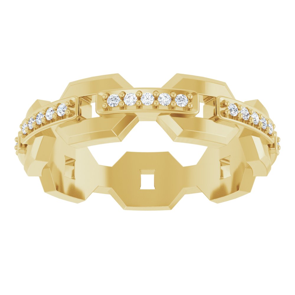 14K Yellow 1/5 CTW Lab-Grown Diamond Band