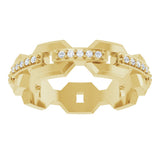 14K Yellow 1/5 CTW Lab-Grown Diamond Band