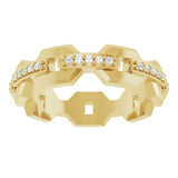 14K Yellow 1/5 CTW Natural Diamond Band