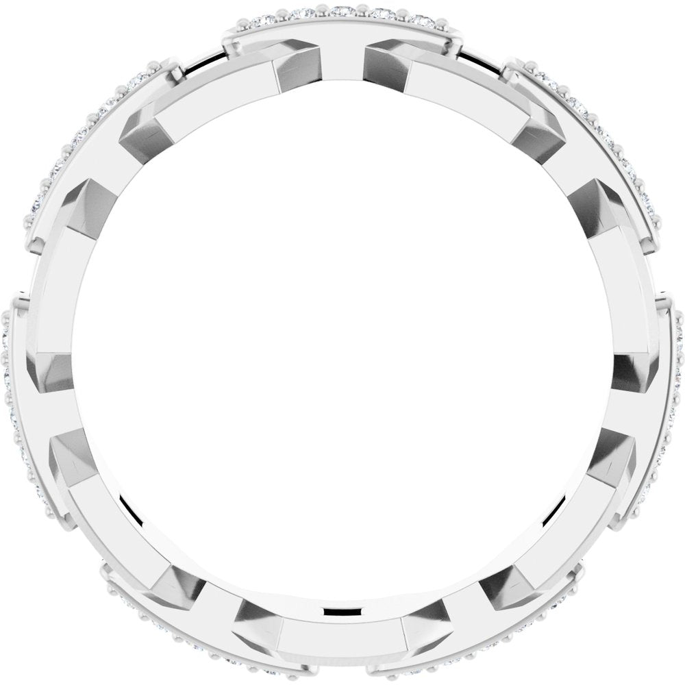 14K White 1/5 CTW Lab-Grown Diamond Band