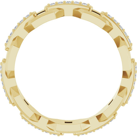 14K Yellow 1/5 CTW Lab-Grown Diamond Band