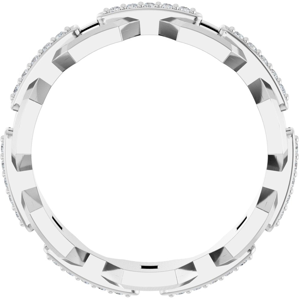 14K White 1/5 CTW Lab-Grown Diamond Band