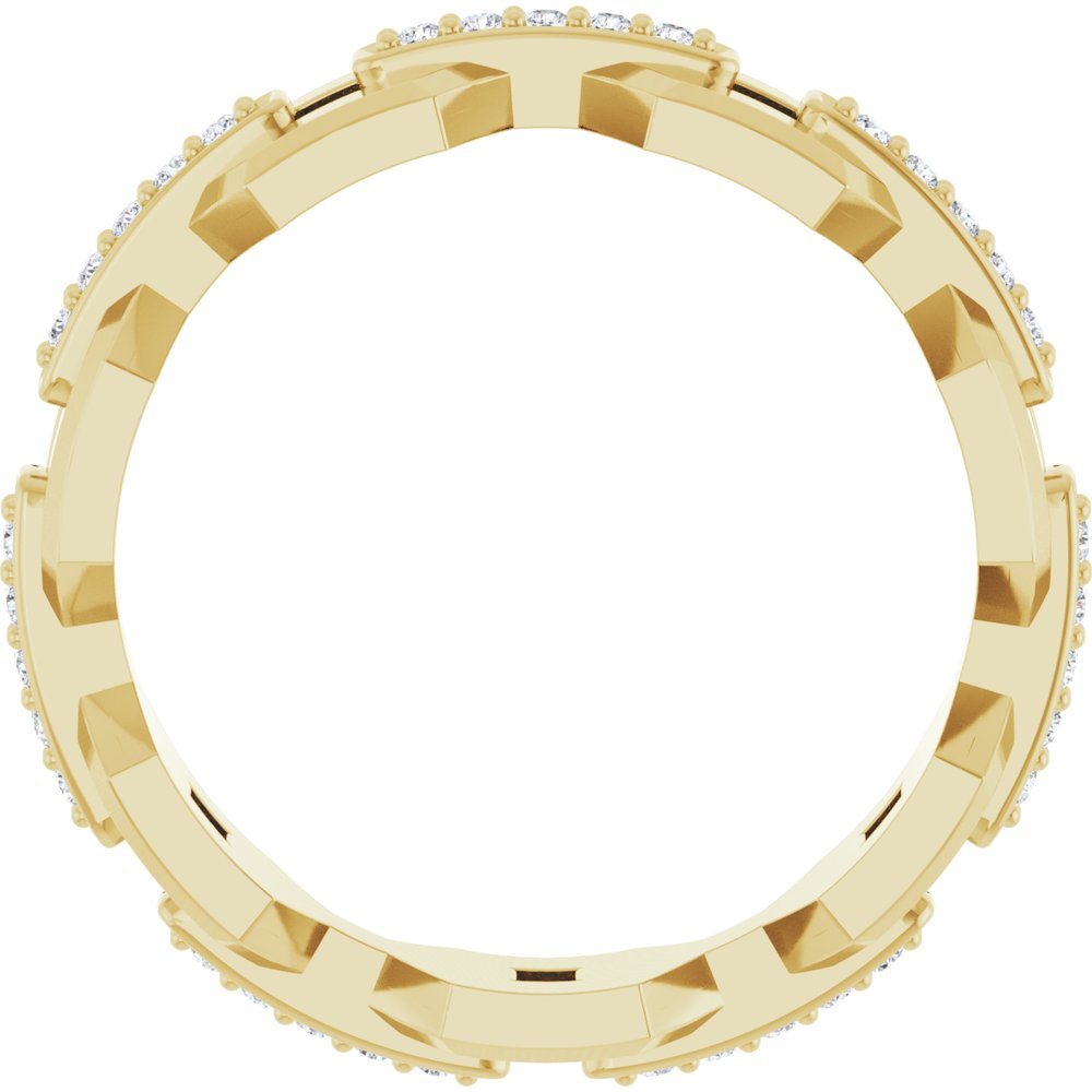 14K Yellow 1/5 CTW Natural Diamond Band