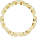 14K Yellow 1/5 CTW Natural Diamond Band