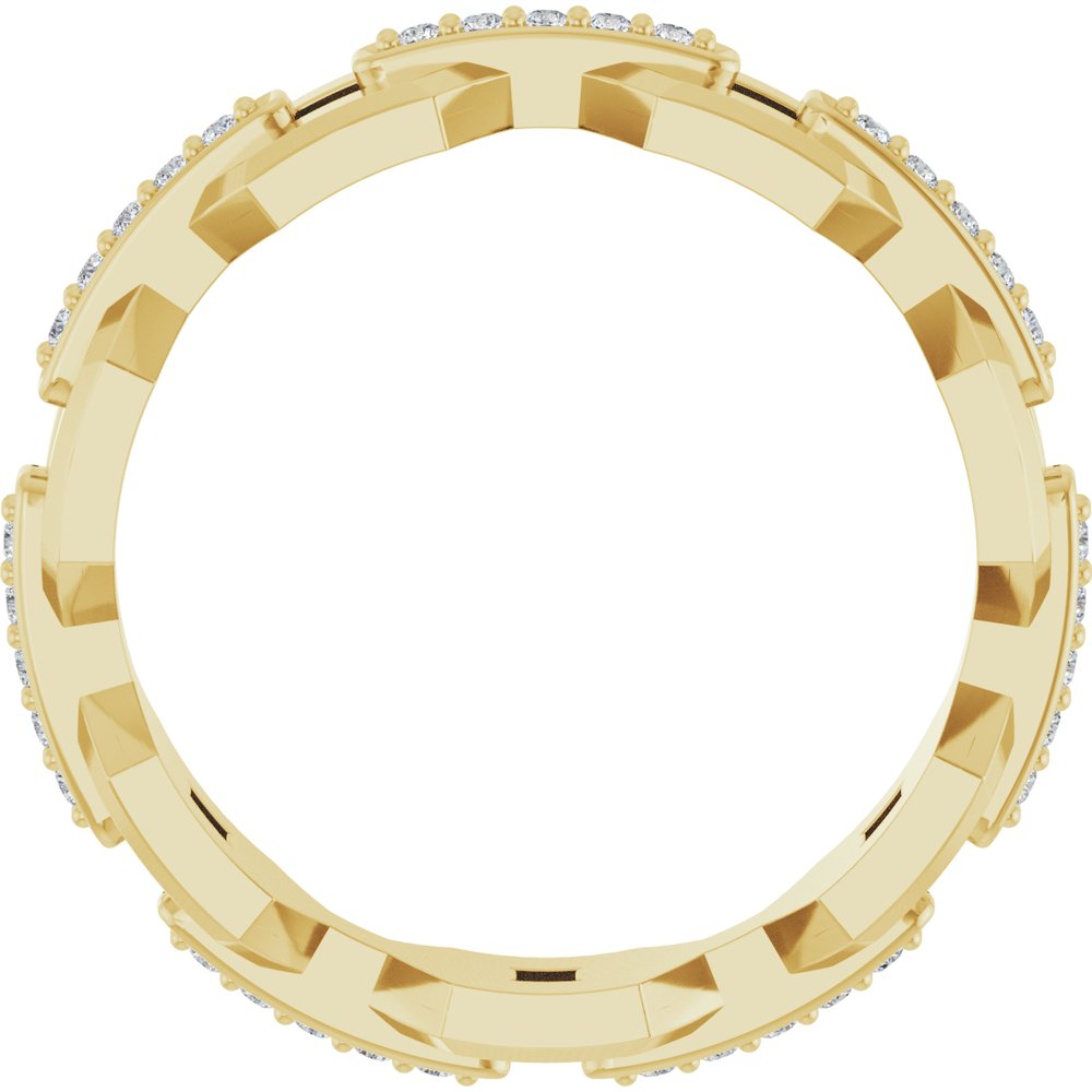 14K Yellow 1/5 CTW Lab-Grown Diamond Band