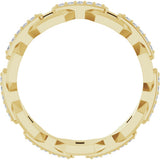 14K Yellow 1/5 CTW Lab-Grown Diamond Band