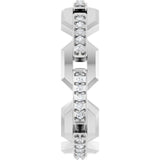 14K White 1/5 CTW Lab-Grown Diamond Band