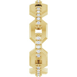 14K Yellow 1/5 CTW Lab-Grown Diamond Band